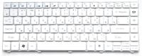 Клавиатура для ноутбука Gateway NV49C, белая, RU