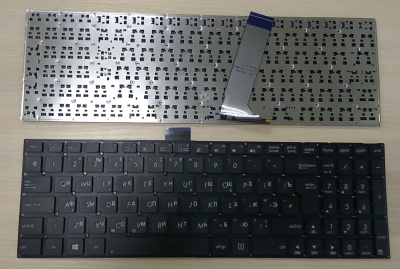 Клавиатура для ноутбука ASUS VivoBook X502, чёрная, большой Enter, RU