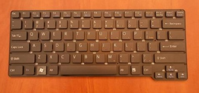 Клавиатура для ноутбука Sony VGN-CW, чёрная, маленький Enter, RU