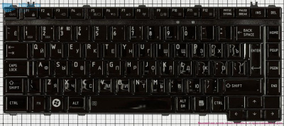 Клавиатура для ноутбука Toshiba Satellite A300, M300, чёрная, RU