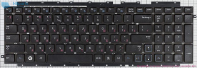 Клавиатура для ноутбука Samsung RF712, чёрная, с подсветкой, RU